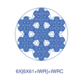 7X[6X61(b)+IWR] Type of steel rope